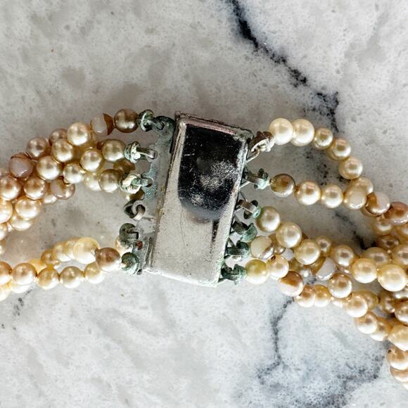 Vintage Multi Strand Pearl Necklace‎ - Picture 5 of 11